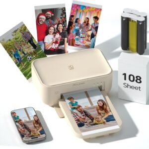 Photo Printer with 108 Sheets