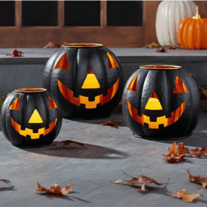 Halloween Metal Jack O Lanterns Pumpkin