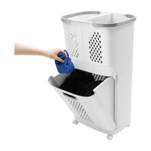 2 Tier Plastic Laundry Hamper